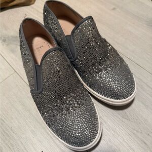 Kurt Geiger Gray Sparkle Loafers